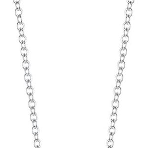 Sterling Silver Heart Pendant Necklace with Cubic Zirconia